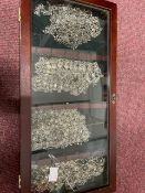 20th cent. Costume Jewellery: Brooches, bracelets, pendants, etc. In two opening display cases,