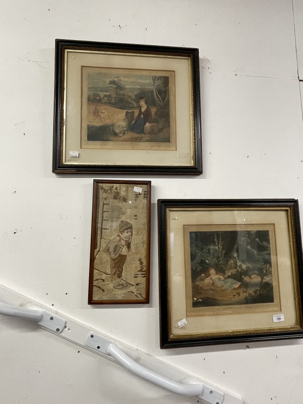 Antiquarian Engravings: 18th cent. Coloured engravings drawn by R. Westall and engraved by Bori