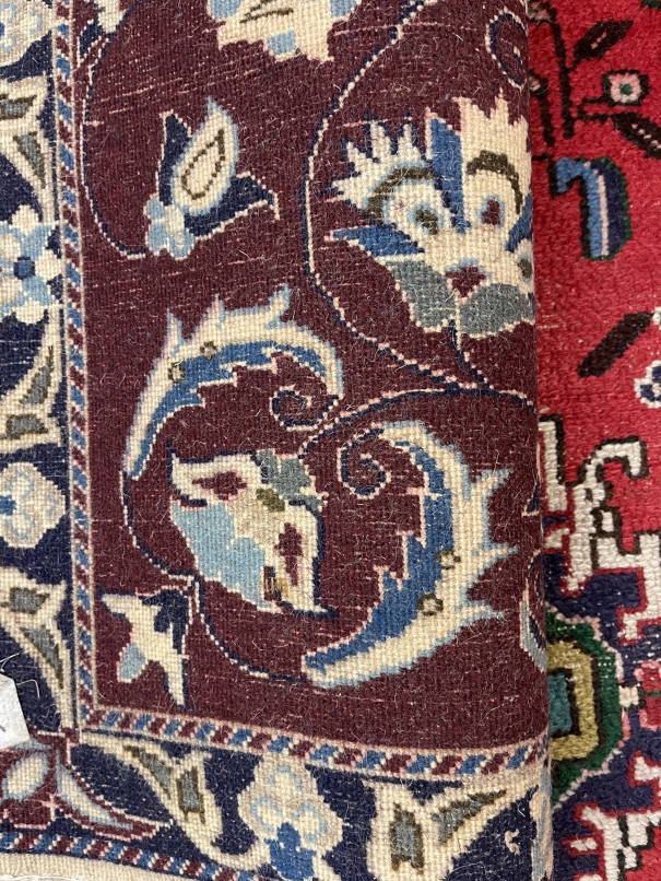 Carpets: 20th cent. Iranian runner. 120ins. x 28ins. Plus a small Iranian rug. 48ins. x 36ins. (2) - Image 2 of 4