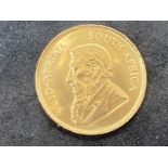 Coins: Gold Half Krugerrand 1985.