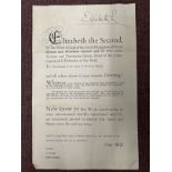 Royal Pardon: H.R.H. Elizabeth II granted to Annie McKing Convicted 3, March 1958 and 14, April