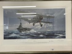 Limited Edition Prints: Flight Against The Bismarck by Philip E. West, signed by the artist,