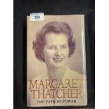 Books: Margaret Thatcher The Path to Power signed first edition.