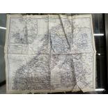 Militaria: Scandinavia and The Baltic silk escape map. 21ins. x 18ins.