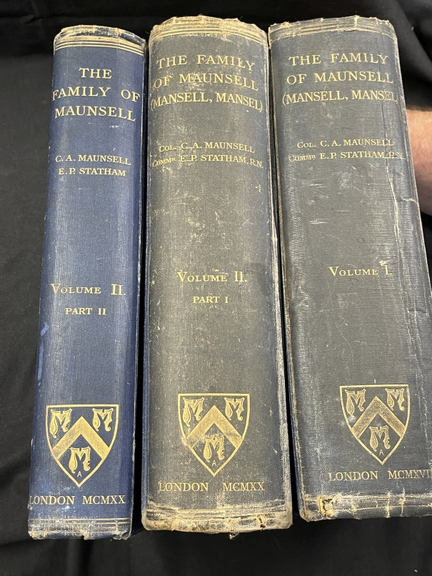 Antiquarian Books: History of the Family Maunsell (Mansell, Mansel) Compiled by Colonel Charles A. - Bild 4 aus 4