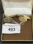 Hallmarked Gold: Pair of 9ct gold cufflinks. 8.7g.