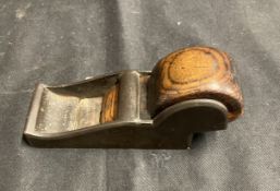 Tools/Woodworking: Mid 19th cent. Carpenters low angle block plane, steel and oak, c1860. Length