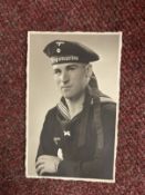 Third Reich/Militaria: Rare collection of eight studio portrait postcards of Officers and sailors
