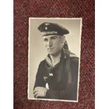 Third Reich/Militaria: Rare collection of eight studio portrait postcards of Officers and sailors