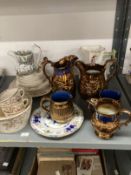 19th cent. and later ceramics to include Dilwyn Swansea jug for restoration.