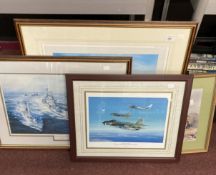 Prints: Mosquito by Robert Taylor signed by Leonard Cheshire V.C. 21ins. x 16ins. Cold War Intercept