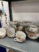 Early 20th cent. English porcelain part tea set. (37 pieces)