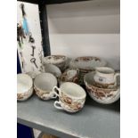 Early 20th cent. English porcelain part tea set. (37 pieces)