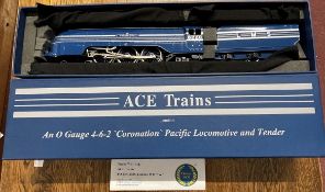 Toys/Pastimes: An ACE Trains O Gauge Type E12A 'Coronation' Streamlined Pacific Locomotive and