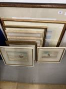 Pictures & Prints: Jason Partner pair of watercolours, rural scenes, 1979, framed and glazed.