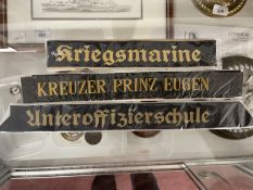 Militaria/Third Reich: Kriegsmarine, Kreuzer Prinz Eugen and Officer Training School Unter