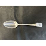 Hallmarked Silver: Table spoon. Betrothal with the initials D.D.I engraved, Old English pattern