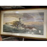 Royal Navy: Mixed lot of Hood and Bismarck related reproduction items including Bismarck cap