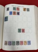 Stamps: Stanley Gibbons Imperial album Commonwealth issues up to mid 1928, lightly populated with
