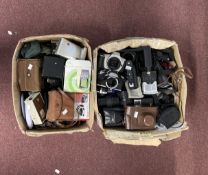 Cameras/Photographic Equipment: Two boxes containing a large quantity of photographic equipment