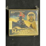 Militaria/Third Reich: Unusual unopened box of 20 Matrose cigarettes depicting a Kriegsmarine sailor