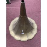 20th cent. Brass gramophone horn. 25ins.