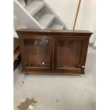 19th cent. Mahogany bank of twelve drawers, polished top with reeded edge, the central four