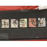 Stamps: Victoria Departmental Officials Government Parcels, all used, SG069, 065, 066, 067, and