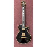 Musical Instruments: Gibson Les Paul custom electric guitar serial no. 82877580 circa October 1987