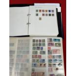 Stamps: Stockbook containing thousands of GB and World stamps mainly used. Plus a looseleaf album of