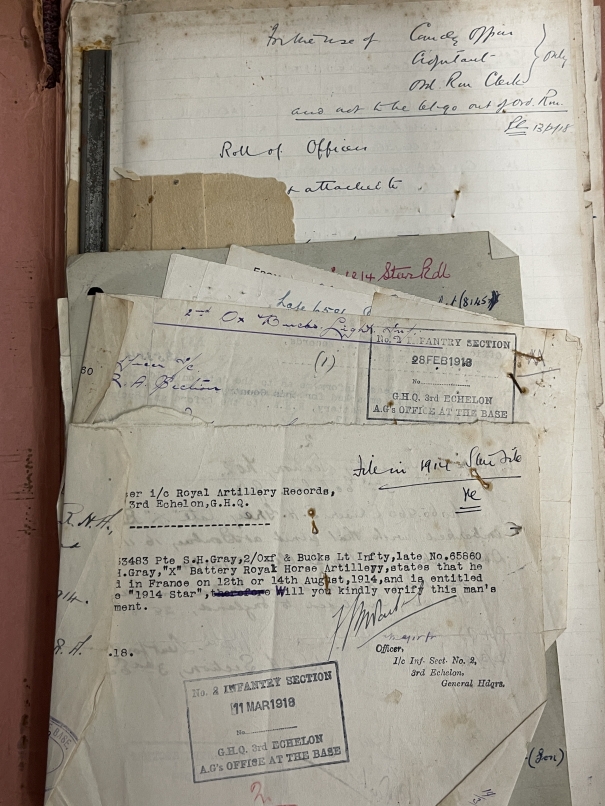 World War One: An extremely rare World War I collection of paperwork from Lt. Col. Richard Crosse - Image 4 of 10