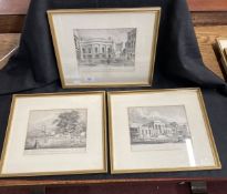 Wiltshire/Local Interest: Unusual set of six early 19th cent. engravings of Devizes showing Town