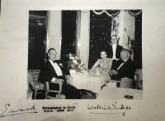 Cunard/Maritime/Royals: Superb signed black and white photograph of The Duke and Duchess of