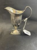 Hallmarked Silver: Helmet jug hallmarked London. Weight 3.8oz.