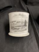 Wiltshire/Devizes Interest: Extremely rare early 19th cent. Ceramic souvenir tankard depicting The