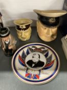 Churchill Memorabilia: Royal Doulton Winston Churchill figure, seated, Avon Company 1941.