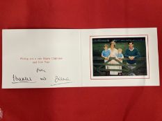 Royal memorabilia: Prince Charles and Lady Diana Spencer 1988 signed Christmas card with a