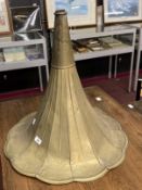 20th cent. Brass gramophone horn. 25ins.