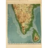 Maps/Atlases: Sectional map of India and adjacent countries, scale 1 inch to 32 miles. Published
