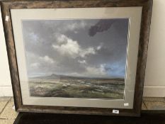 English School: Holloway late 20th cent. Pastels on paper Moorland Sky, signed bottom right,