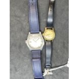 Watches: Ladies 1970s gold plated Omega automatic with original leather strap. Plus a gentlemen's
