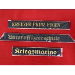 Militaria/Third Reich: Kriegsmarine, Kreuzer Prinz Eugen and Officer Training School Unter