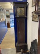 Clocks: 18th cent. 30 hour Longcase clock, Edward Rudd, Melksham c1780s. Mahogany case, brass dial