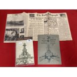 Militaria/Royal Navy: H.M.S. Hood War Comforts Fund Promotional Charity booklet plus another for the