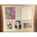 Film Memorabilia: Judy Garland framed package including autographed 1960 programme for 'An Evening