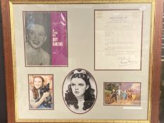 Film Memorabilia: Judy Garland framed package including autographed 1960 programme for 'An Evening