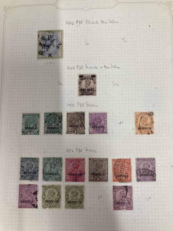 Stamps: Looseleaf album GB and Commonwealth Tangier Centenary issue, Indio SG099, selection of 1d - Bild 2 aus 6