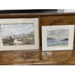 F. H. Ayton: 20th cent. Watercolour on paper pastoral scene, signed bottom right, framed and glazed.