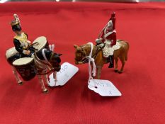 Toys: Boxed Ducal Bandsman on horseback plus one other. 3½ins. (2)