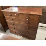 19th cent. Mahogany two over four chest of drawers. 45½ins. x 22ins. 41½ins.